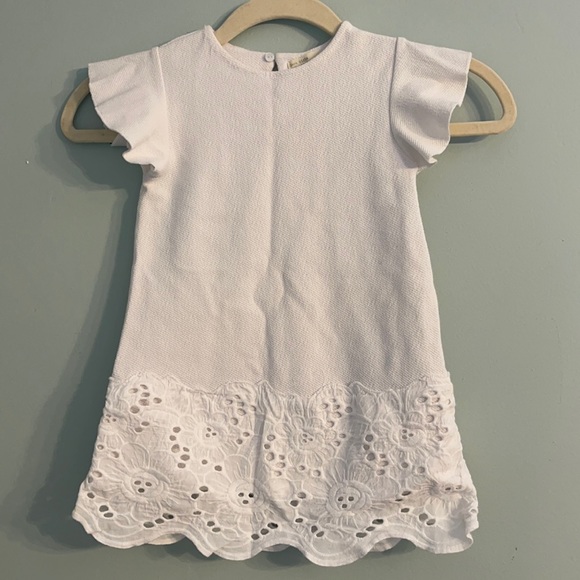 Zara Dresses Zara Girls White Dress With Lace Poshmark